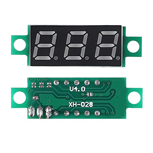 Image of Voltage Tester,Mini Digital Voltmeter Gauge Tester 0.28 inch 2 Wire DC 4.5V-30V Blue /Yellow /Red /Green LED Display Voltage Tester DC Volt Meter 4 Colors