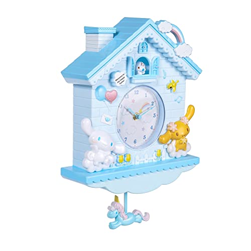 Gyh Kids 12 Inch Silent Kawaii Wall Clock Cartoon Big Ear Dog Pendulum Clock Battery Operated Non-Ticking Creative Children Quartz Clock Home Decor For Living Room Kids Bedroom Classroom Office Gift #TOP16