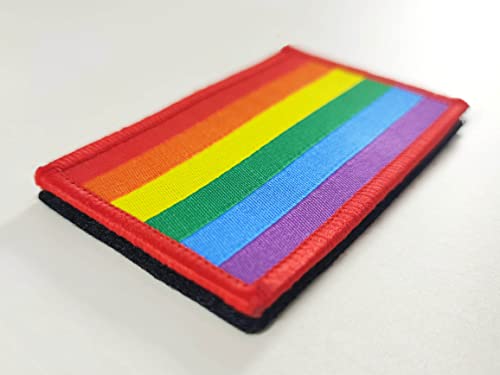 Jbcd 2 Pack Pride Rainbow Flag Patch Pride Gay Lgbt Flags Tactical Patch Pride Flag Patch For Clothes Hat Patch Team Military Patch #TOP1