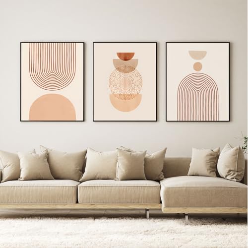 VTRXEG Tableaux abstraits sur toile,Moderne Bohème Botanique Abstraite poster set,Pour salon, chambre à coucher Images décoratives,Sans cadre(B,3x30x40cm)