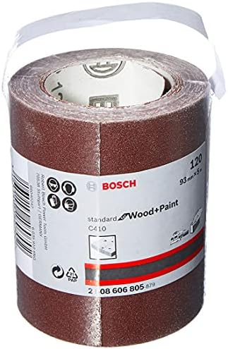 Bosch Professional Rolka szlifierska do miękkiego drewna, szerokość: 93 mm długość: 5 m ziarnistość 120 C410)