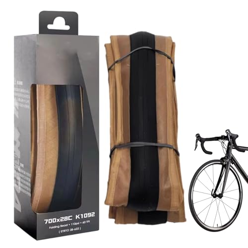 Fahrradreifen – faltbar, 700 x 28 C, ultraleicht, rutschfester Griff | Hochleistungs-Fahrradsport...