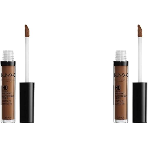 NYX PROFESSIONAL MAKEUP HD Studio Photogenic Concealer Wand, Medium Coverage - Espresso (Pack of 2)