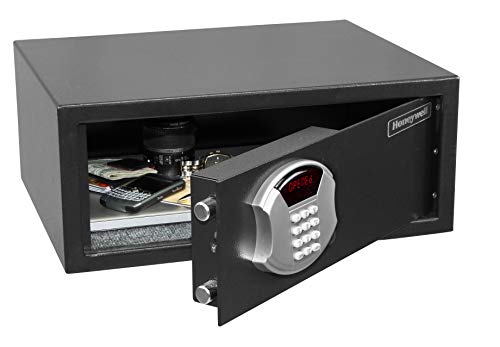 Honeywell Safes & Door Locks - 5105 Low Profile Steel Security Safe With Hotel-Style Digital Lock, Black, 1.0 Cubic Feet #TOP4