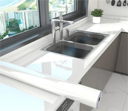DUNSBY Vinilo Encimera Cocina Papel pintado adhesivo for pared de cocina, diseño mármol, resistente al aceite, papel PVC for, decoración del hogar, película impermeable(Color-07,60CM X 10M)