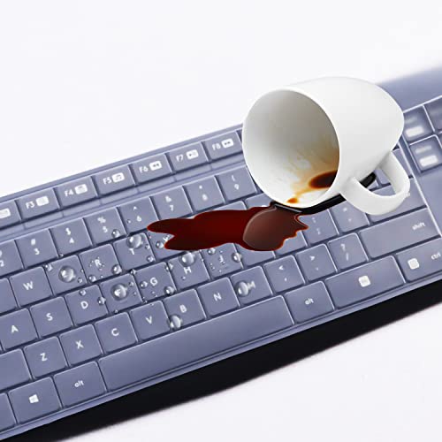 Keyboard Cover for Logitech K235 MK235 & K375S Wireless Keyboard, Compatible Logitech MK235 K375S Keyboard Accesseries Keyboard Skin - Clear