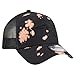 New Era Men's Black New England Patriots Bleached 9FORTY A-Frame Adjustable Hat