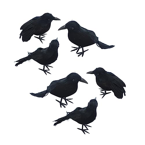 Cuervos de plumas negras ideales para ambientar la noche de Halloween y disfraces