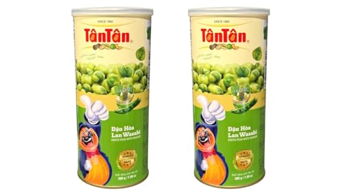 Image of 2 Packs - Green Peas With Wasabi Dau Hoa Lan Vi Mu Tat - 7 Oz per Can with 2 Cans per Order