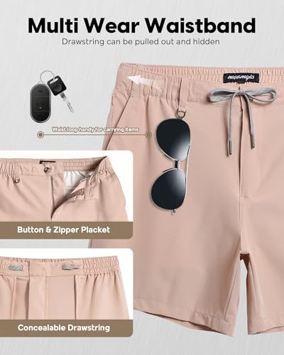 Image of maamgic Men's 5 /7 Inch Casual Classic Fit Shorts with Multi-Pocket Quick Dry Sports Shorts