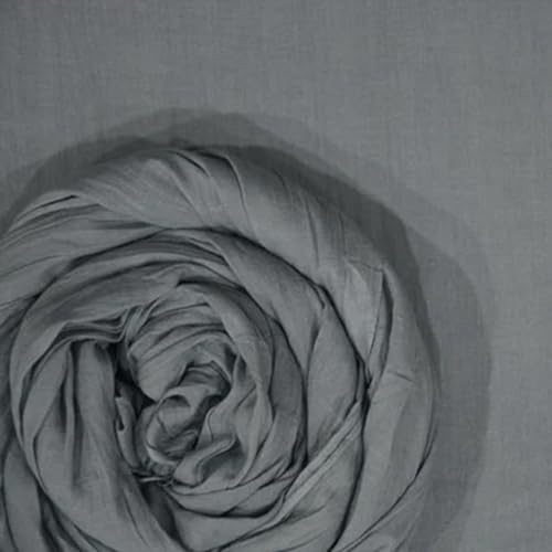 Image of 100% Pure Cotton Mulmul Fabric Material | Reusable Ultra Fine Mulmul Fabric | Lightweight Soft Smooth Piece Linning, Stole, Dupatta, Cushion Pillow Cover (Quarry Gray, 2.5 Meters)