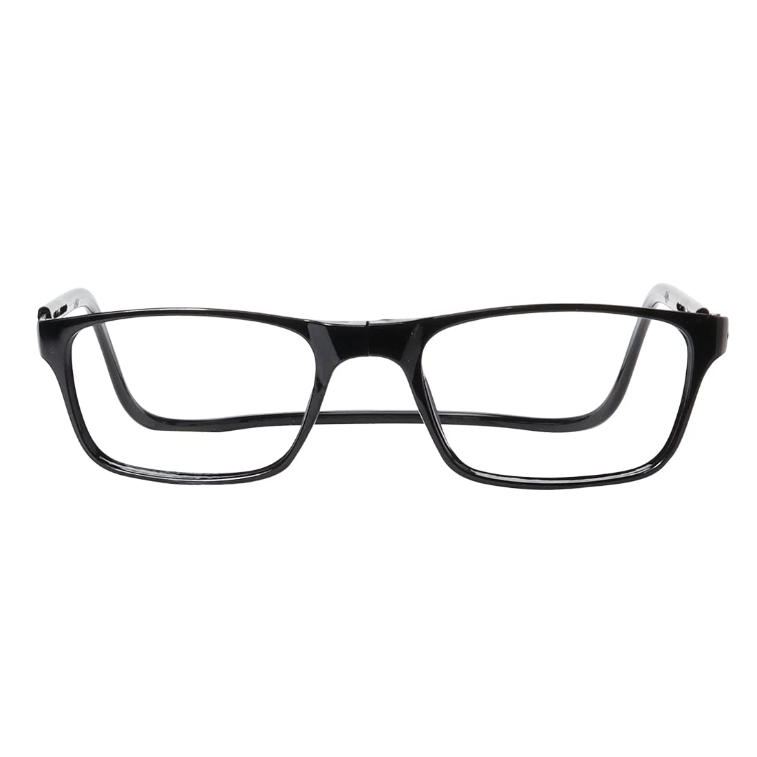 RYNOCHI Magnetic Reading Glasses (Long Temples), Computer Readers, Replaceable Lens, Original Long (Black)