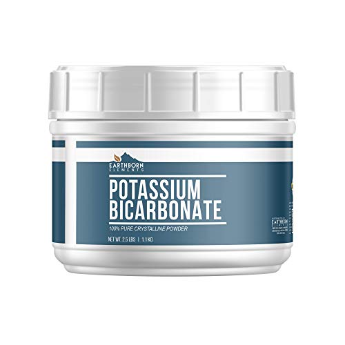 Potassium Bicarbonate (2.5 lbs) Mess-Free Tub, Highest Purity, Food and USP Pharmaceutical Grade by Earthborn Elements