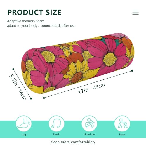 Almohada cilíndrica espuma viscoelástica talla única miniatura 3