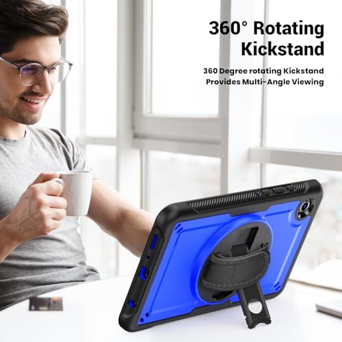 Coque Galaxy Tab A9 antichoc avec béquille rotative 360 - 2