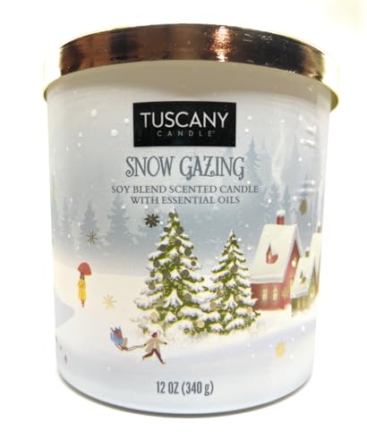 Tuscany Candle Holiday Jar Candle (Snow Gazing, 12 Ounce)