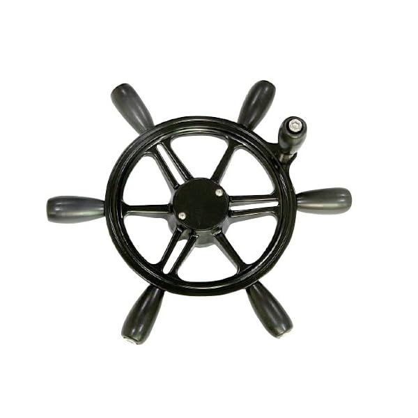 Woqi WH007 Aluminum 5spoke Marine Boat Steering Wheel in 13 1/2