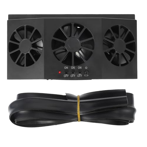 Ventilateur solaire pour voiture anti habitacle brulant extracteur air 3 sorties