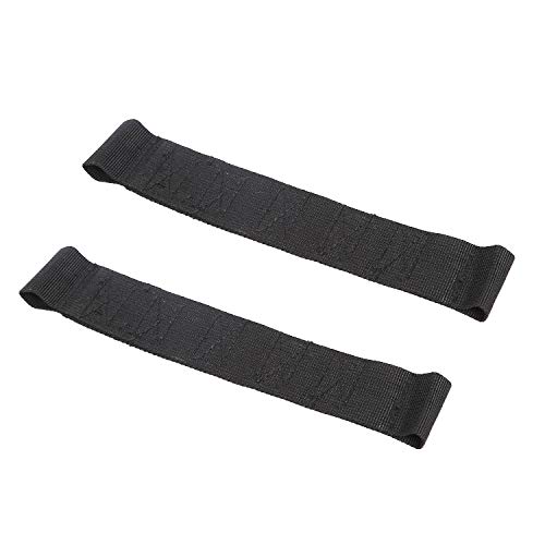 Correa de puerta resistente JeCar de 2 piezas en negro para Jeep Wrangler 2