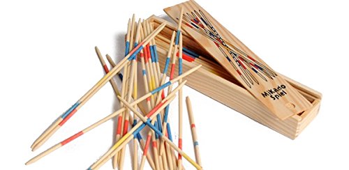Image of Trinkets & More - Mikado | Wooden 31 Pick-Up Sticks | Best Return Gift | Fun Family Indoor Board Game for Adults and Kids 5+ Years (Pack of 8)
