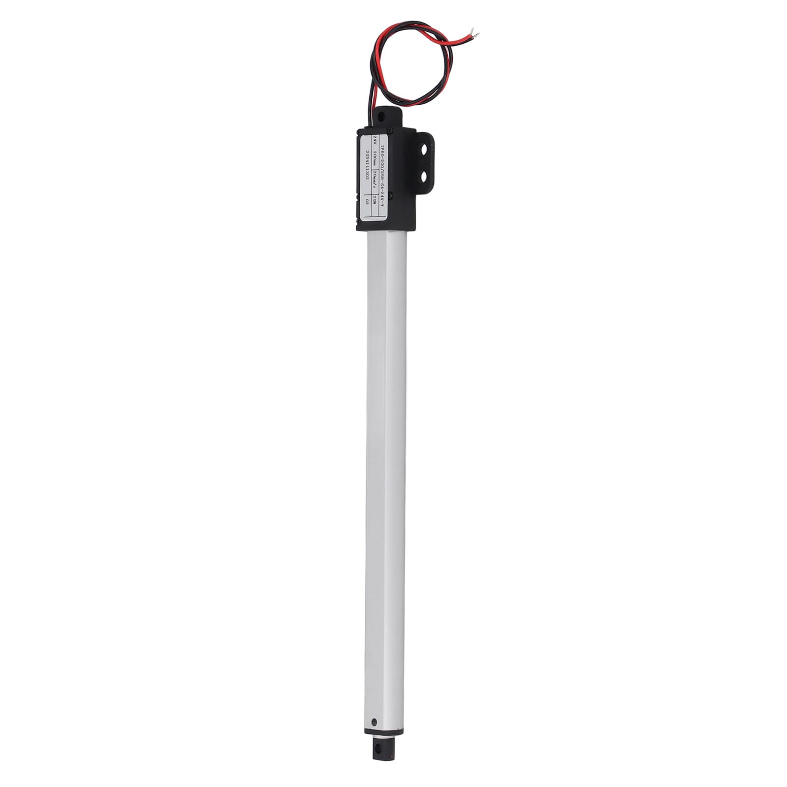 Mini actuador lineal eléctrico de 200 mm de carrera, 20 N de empuje, 30 mm/s, varilla de empuje eléctrica IPX4 con interruptor de límite final para equipos agrícolas