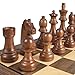 BIVOMON Wooden Chess Pieces Only-Heavy Weighted Tournament Chessmen with 2 Extra Queens-King Height 3.8 inch-Replacement of Missing Pieces-Exquisite Packaging