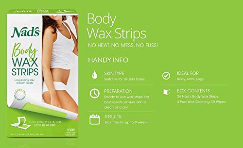 Nads Large Body Wax Strip Size 24Ct Nads Large Body Wax Hair Removal Strips 24Ct #TOP4