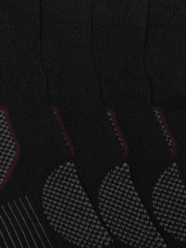 Columbia Men's 2 Pack Balance Point Walking Quarter Socks, Black, Shoe Size 6-124