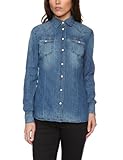  Replay Damen Bluse W2686.000.362077, Gr. 38 (M),Blau (blue denim) (009)
