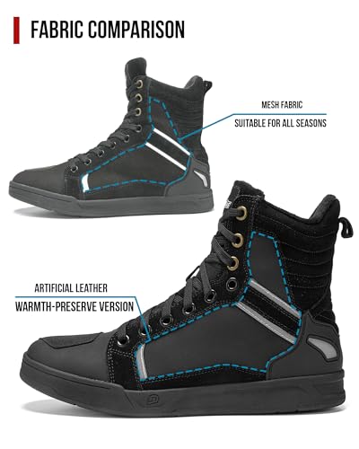 Borleni Winter Motorcycle Boots Street Riding Shoes Anti-Slip Outdoor Trekking Hike Work Shoes For Men thumb #2
