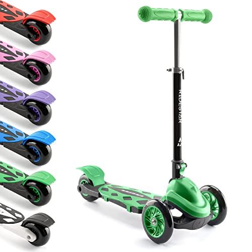 RideStar Cruise Kids 3 Wheel Scooter Green