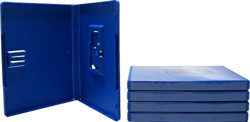 Square Deal Recordings & Supplies (5) Empty Standard Blue 10MM Replacement Boxes/Cases with Out Logo for Playstation Vita Games - VGBR10VIBL