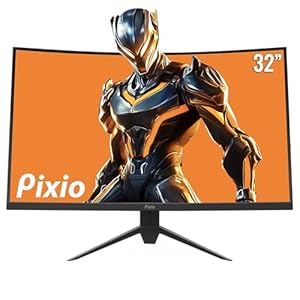 Pixio PXC327 Advanced 32 inch 165Hz Refresh Rate WQHD 1440p Resolution 1500R Curve Fast VA Panel 1ms GTG Response Time Adaptive Sync HDR Curved Gaming Monitor