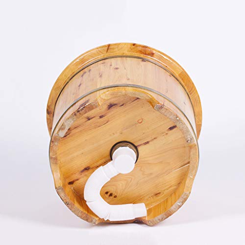 Balde de madera para baño de pies de cedro 40 cm miniatura 3