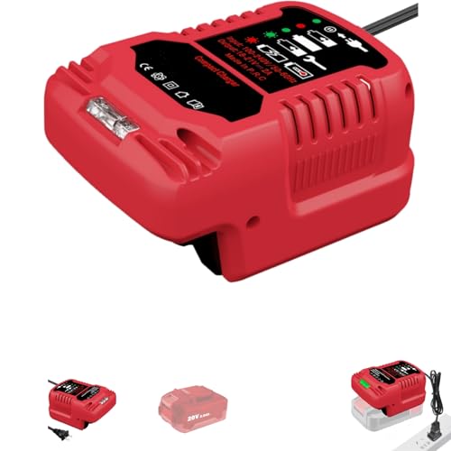 for Bauer 20V Battery Charger - Compact & Lightweight 1/3 Smaller Than Original Space-Saving Design for Travel (110V for Home Input)