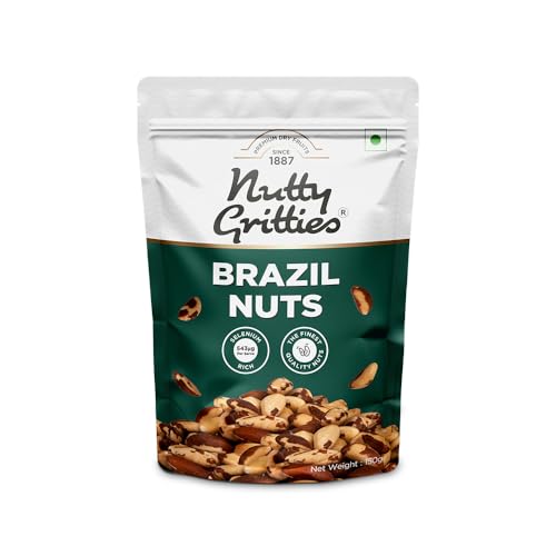 Image of Nutty Gritties 100% Natural Brazil Nuts 150g | Rich in Nutrients & Antioxidants | Healthy Munching Snack | Fresh & Crunchy