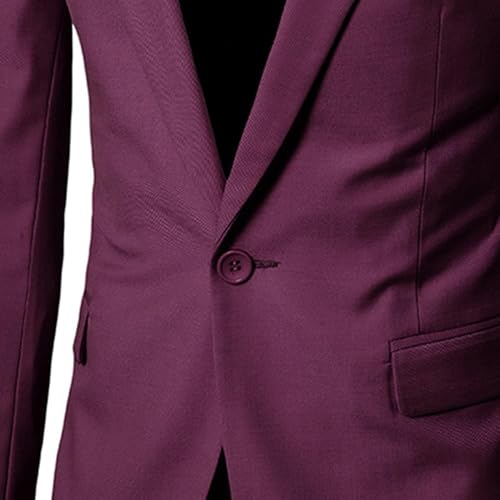 Men's Casual Slim Fit Suit Jacket Lightweight Sport Coat 1 Button Blazer Jackets for Business Wedding4