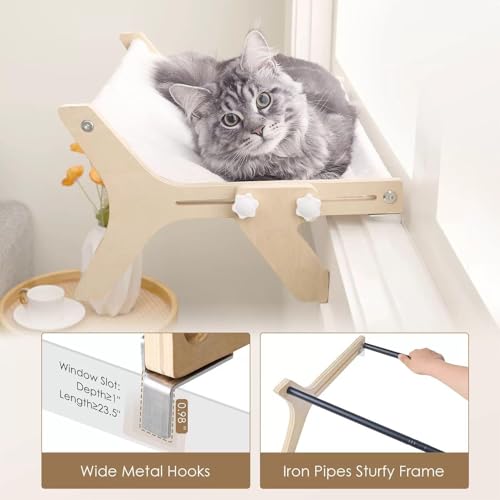 Cama para ventana para gatos ideal para que tu mascota disfrute del sol en casa 5