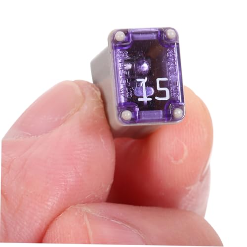 ULTECHNOVO Kit de 10 fusibles automotrices micro de 15 amperes color púrpura para reemplazo en autos, SUV y camiones miniatura 3