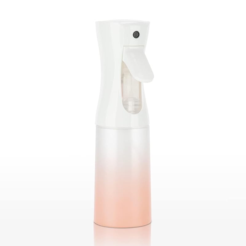 Frasco spray para cabelos Zuhose com névoa ultrafina contínua, PET, rosa fosco, 200 mL