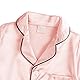 Verve Jelly Pyjama-Set für Kinder Mädchen Jungen langärmelig 2-teilig Nachtwäsche Button-Down-Hemd Hose weiche Nachtwäsche Sommernachthemd 150 Beansand 10-11 Jahre