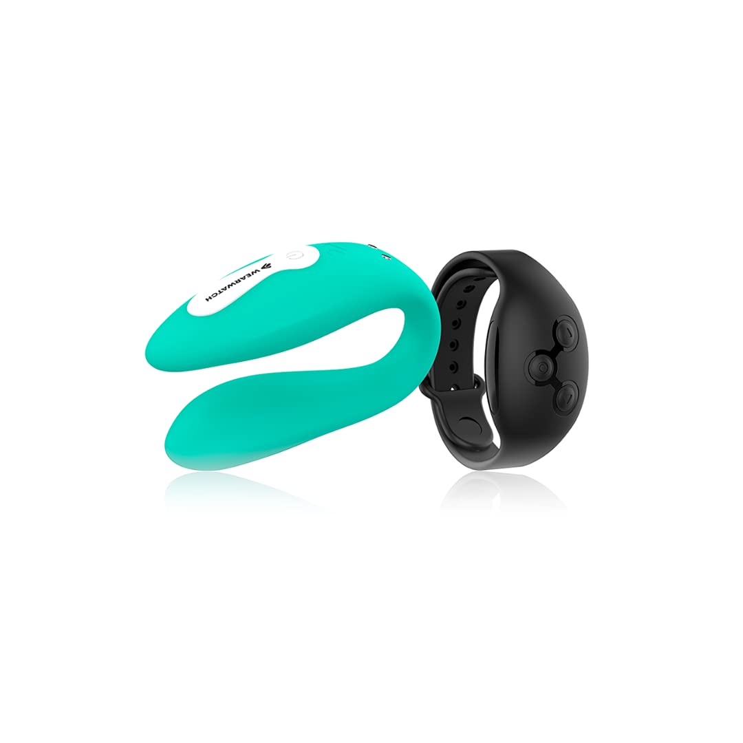WEARWATCH DUAL PLEASURE WIRELESS TECHNOLOGY WATCHME AQUAMARINE/JET BLACK