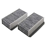 jebupi 2pcs Cabin Air Filter Set Carbon for Acura for Honda for Civic 1.7L 01-05 for Element 2.4L