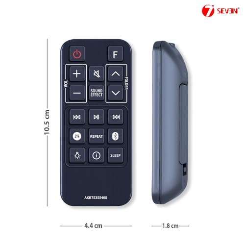 Image of 7SEVEN Compatible for Lg Soundbar Remote Control Original AKB75355408 Model Match Exactly Key by Key to Replicate Performance as Like Genuine Control