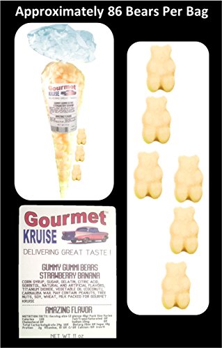 Red Gummy Bears y White Strawberry Banana Gummi 33 OZ miniatura 3