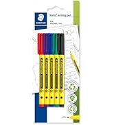 STAEDTLER 307-S BK5 Noris Handwriting Pen - Assorted Colours (Pack of 5)