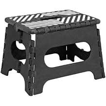 Simplify Folding Step Stool-Lightweight, Sturdy and Safe, Carrying Handle, Easy to Open, for Kitchen, Bathroom, Bedroom, Kids or Adults