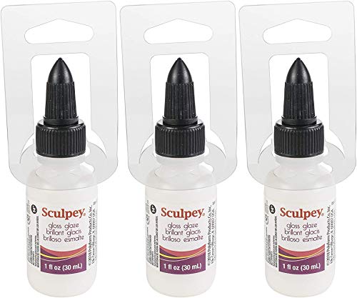 Sculpey Polyform Sculpey Glaze 1 Ounce-Glossy (3-Pack)