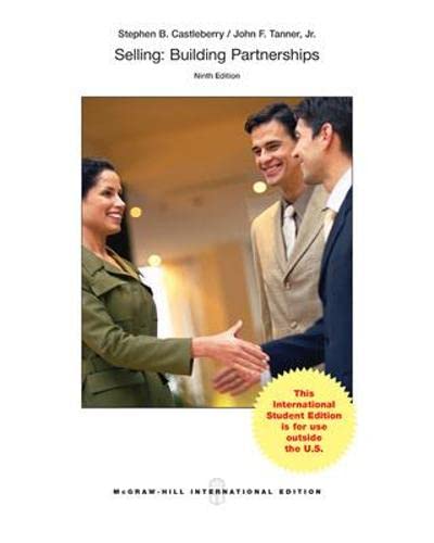 Selling: Building Partnerships (Int'l Ed) (COLLEGE IE OVERRUNS)