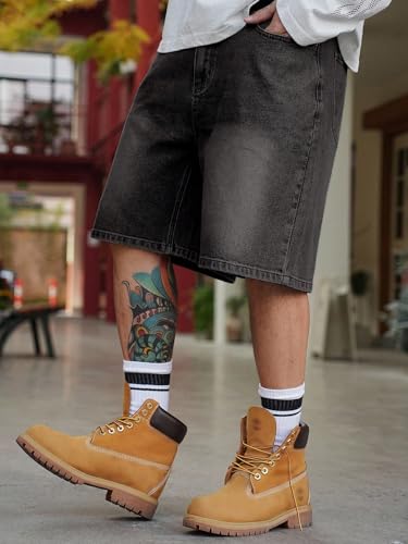 Image of Lymio Shorts for Men | Denim Shorts for Men | Regular Fit Casual Jean Half Pants Knee Length Trousers (LMHP-54-55)